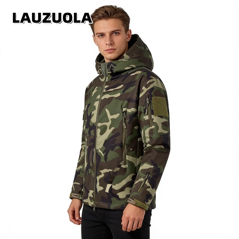 Outdoor Hunting Hoodie - جاكيت رجالي مموه مقاوم للماء 2026