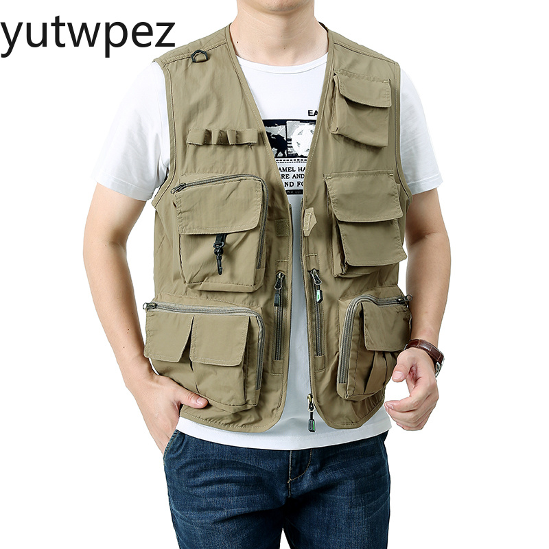 Safari Outdoor Hunting Jackets - سترة رجالية بدون أكمام خفيفة الوزن