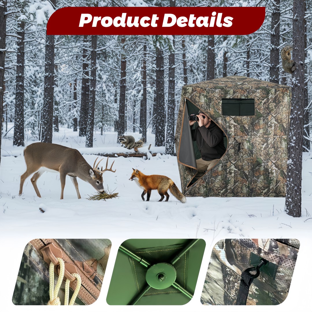 Hunting & Outdoor Supplies - خيمة صيد مموهة سهلة التركيب، مأوى