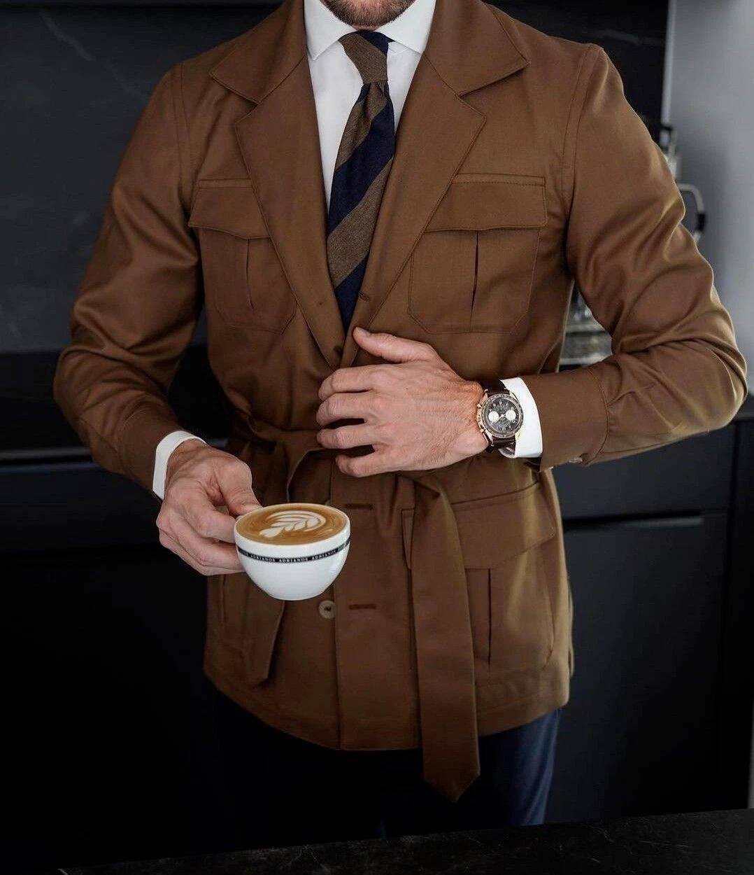 سترة رجالية إيطالية كلاسيكية ب - مراجعة Safari Outdoor Hunting Jackets وسعره