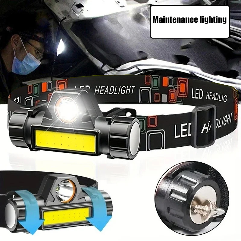 مصباح يدوي LED فائق السطوع قاب - مراجعة Headlamp Tactical Bright وسعره