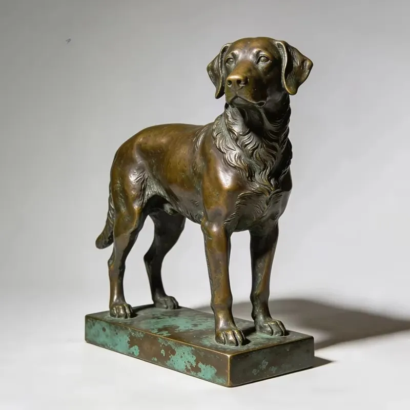 تمثال كلب صيد من البرونز المصب - مراجعة Outdoor Hunting Dog Statue وسعره
