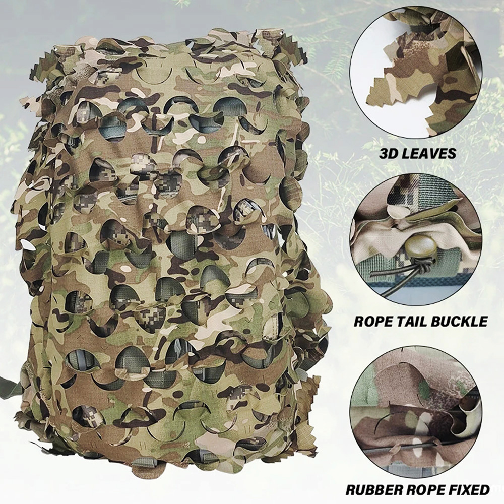 حقيبة ظهر تكتيكية مموهة ثلاثية - مراجعة Outdoor Hunting Backpack وسعره