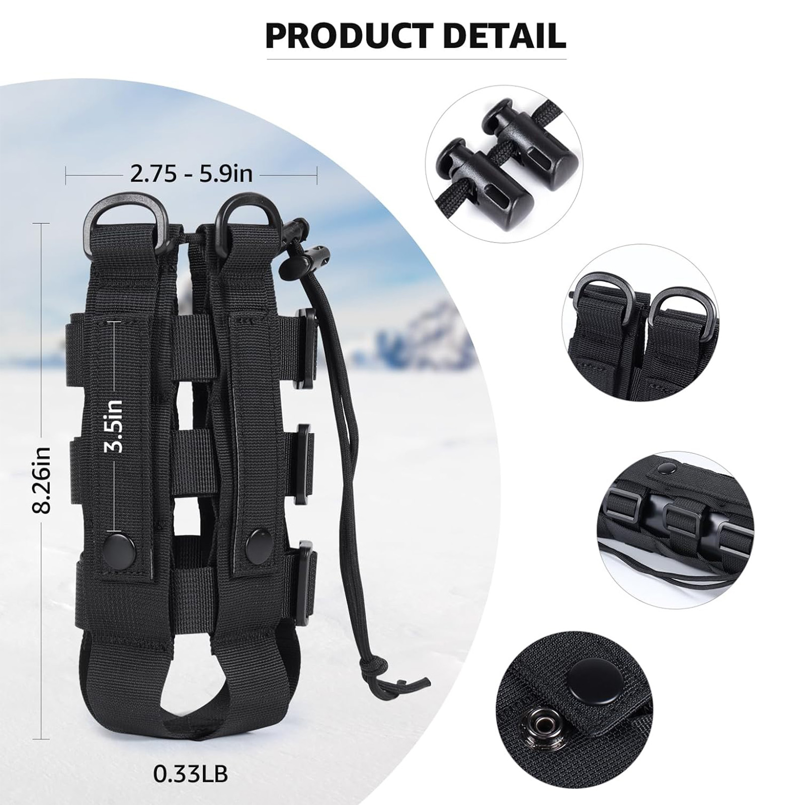 حقيبة حمل زجاجة ماء رخوة ، حام - مراجعة Outdoor Hunting Backpack وسعره
