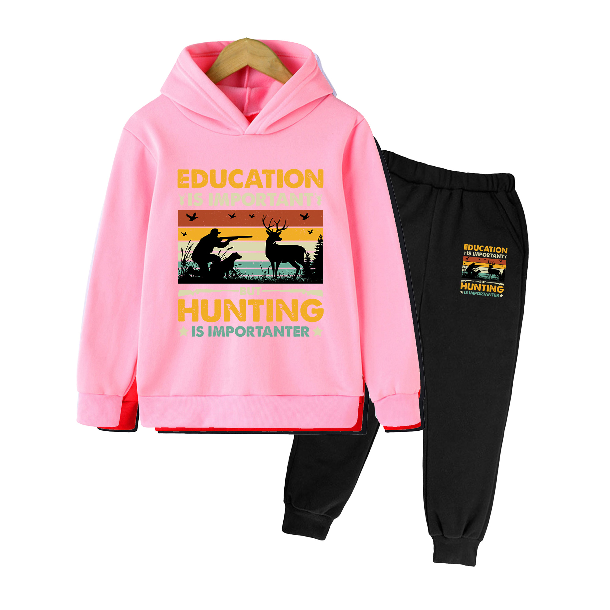 طقم هودي وبنطلون رياضي للأطفال - مراجعة Outdoor Hunting Hoodie وسعره