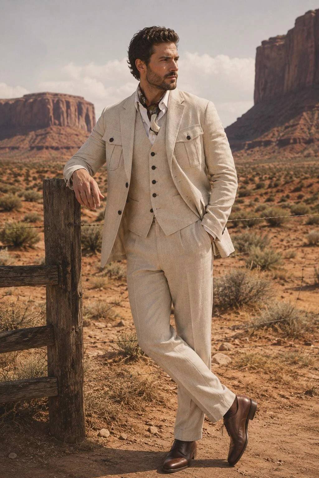 بدلة سفاري من الكتان البيج مكو - مراجعة Safari Outdoor Hunting Jackets وسعره