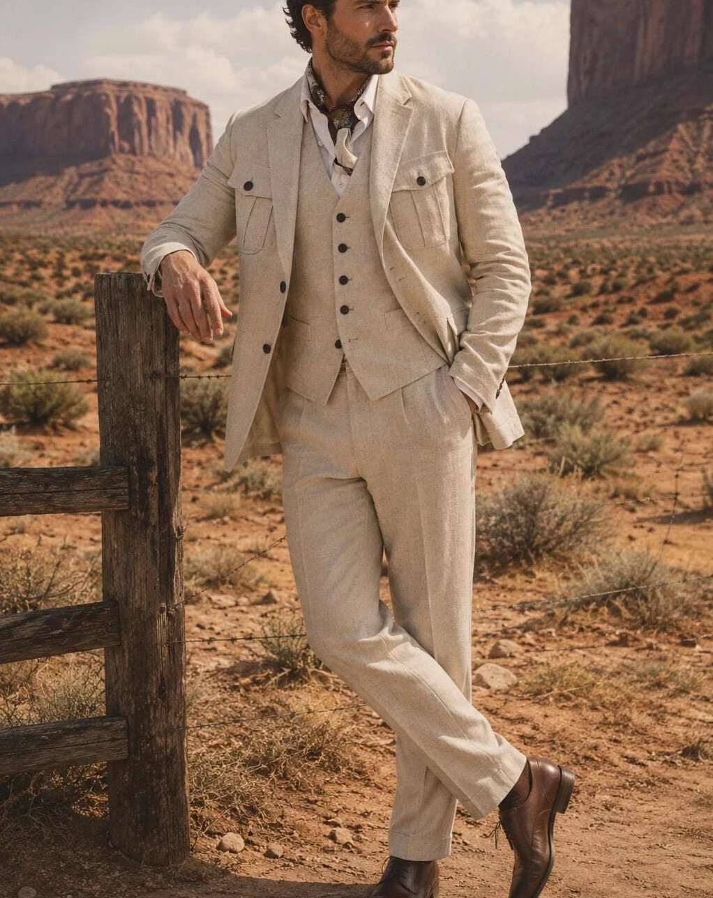 بدلة سفاري من الكتان البيج مكو - مراجعة Safari Outdoor Hunting Jackets وسعره