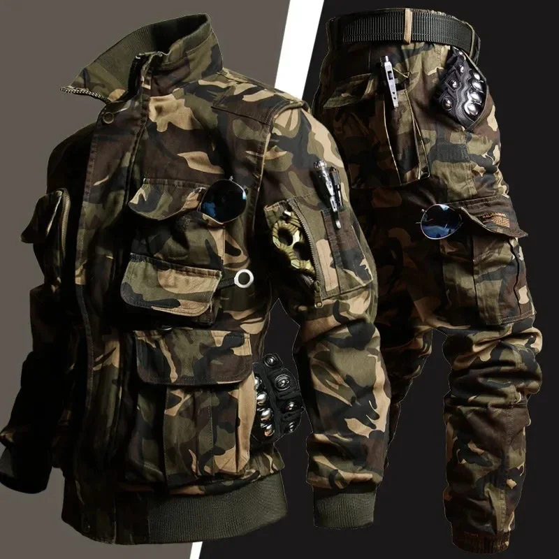 رجل التمويه مجموعة متعددة جيب  - مراجعة Safari Outdoor Hunting Jackets وسعره
